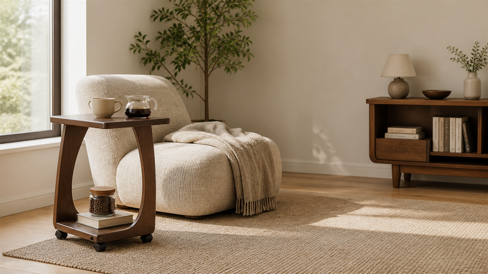 Is a 46 cm Fixed Flat-Top Coffee Side Table Big Enough?