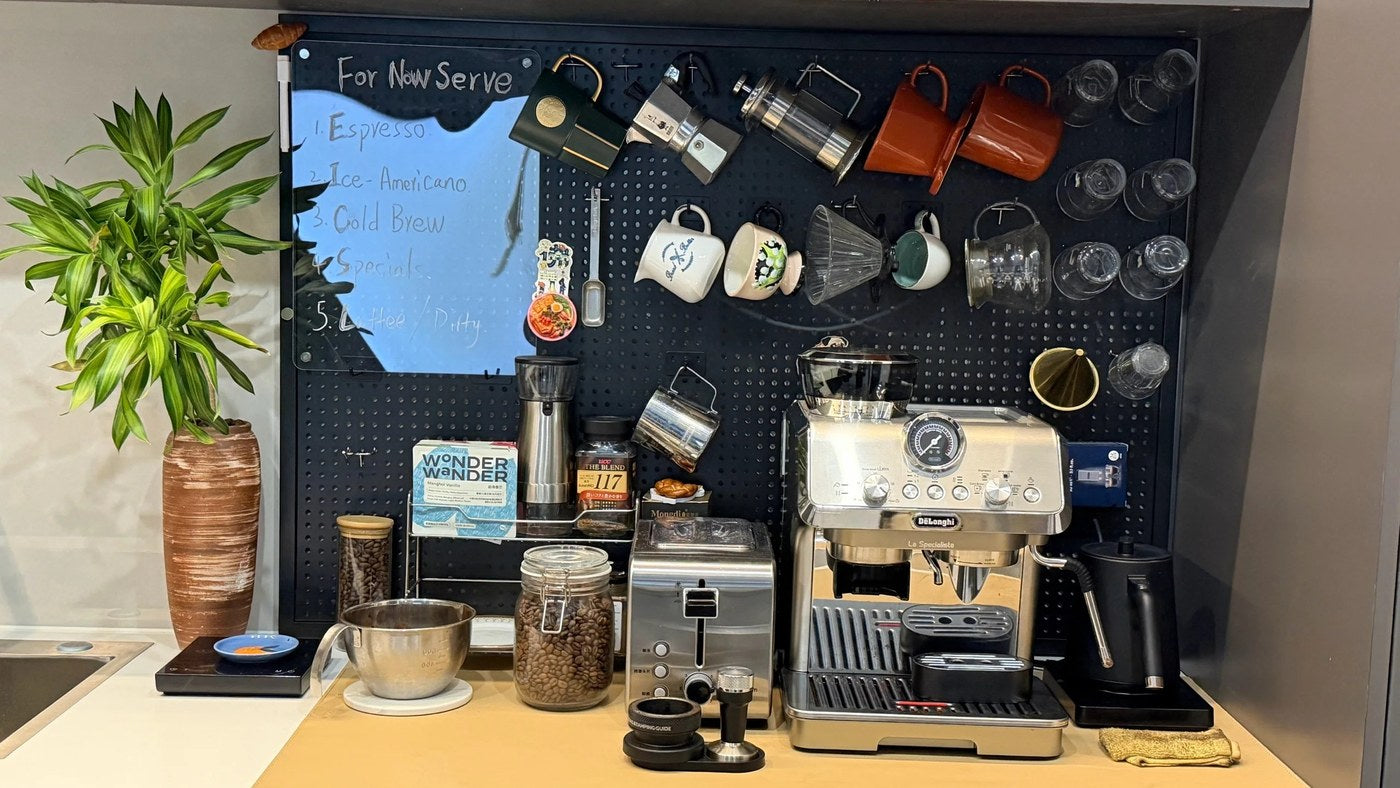 Coffee Corner Pegboard Ideas: 7 Real Wall-Storage Setups