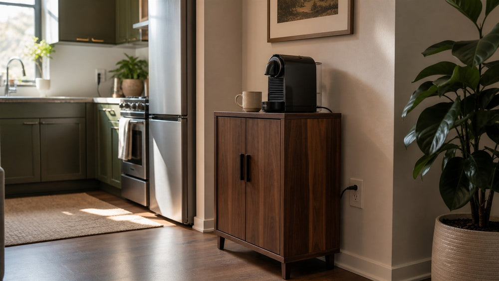 How to Create a Coffee Station Without Counter Space