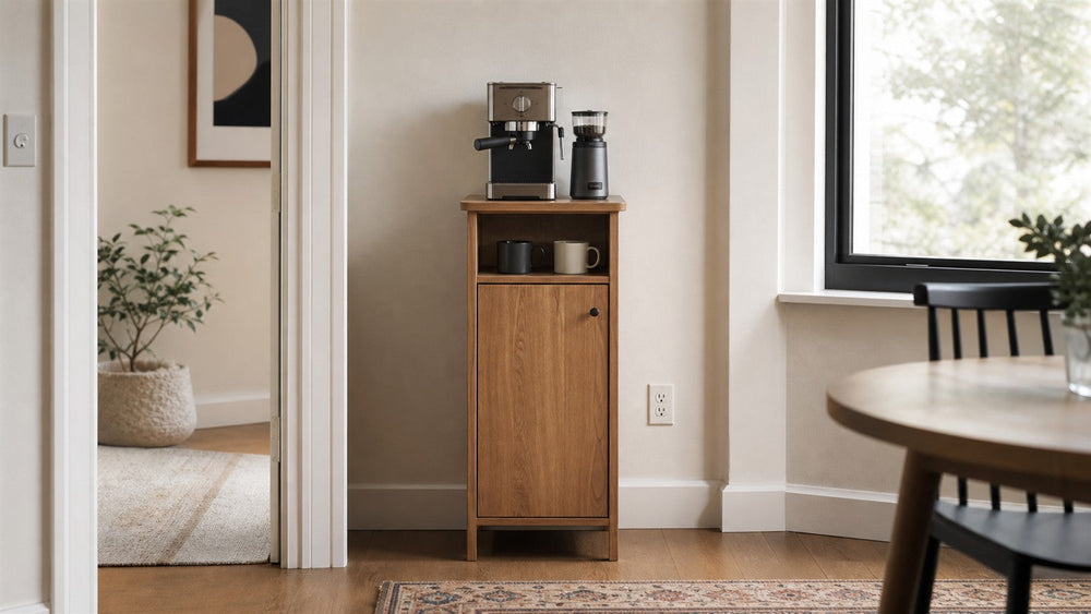 Narrow Coffee Bar Cabinets: How Small Can You Go?