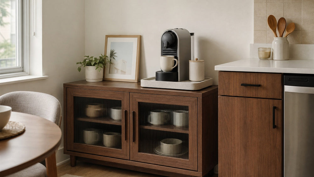 Renter-Friendly Coffee Station Ideas Without Drilling Into Walls