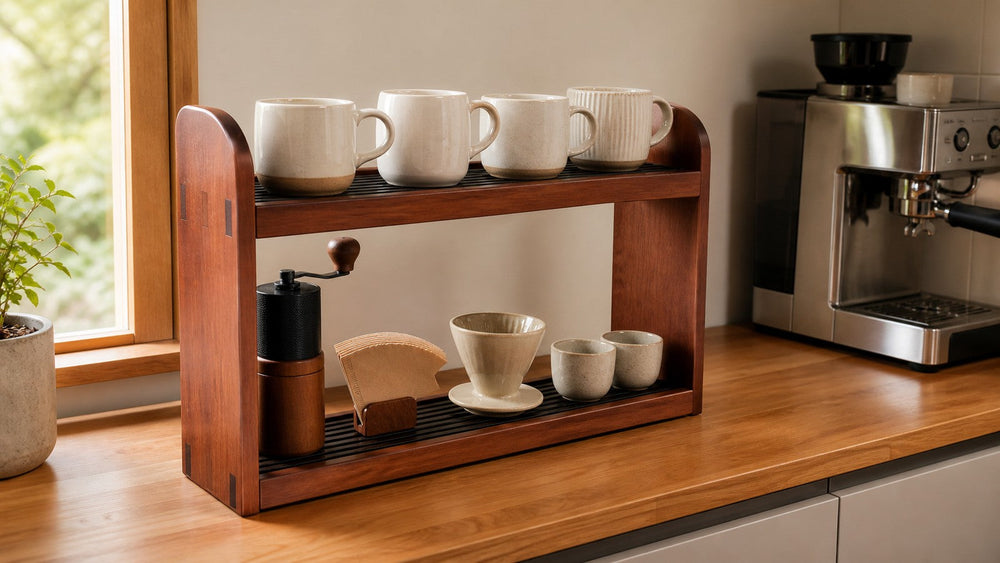 Two-Tier Coffee Mug Rack Size Guide: Will 24 cm Clearance Fit?