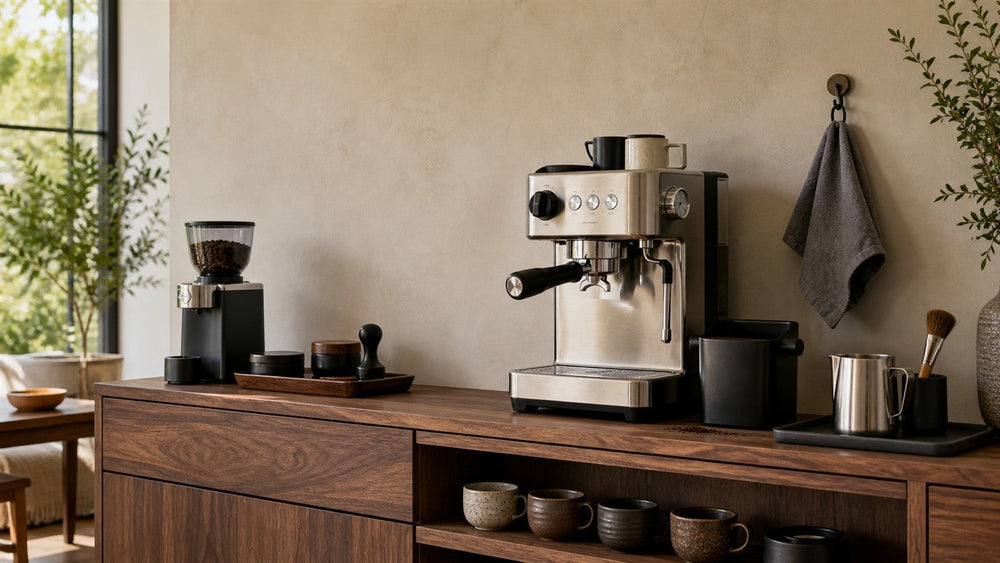 Espresso Knock Box and Cleanup Zone: Where Should Wet Tools Go?