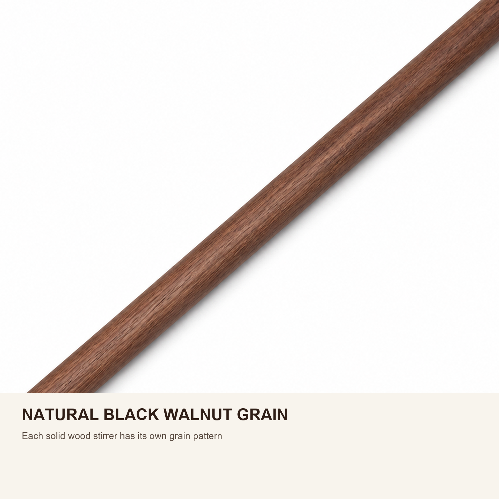 Natural solid black walnut grain detail