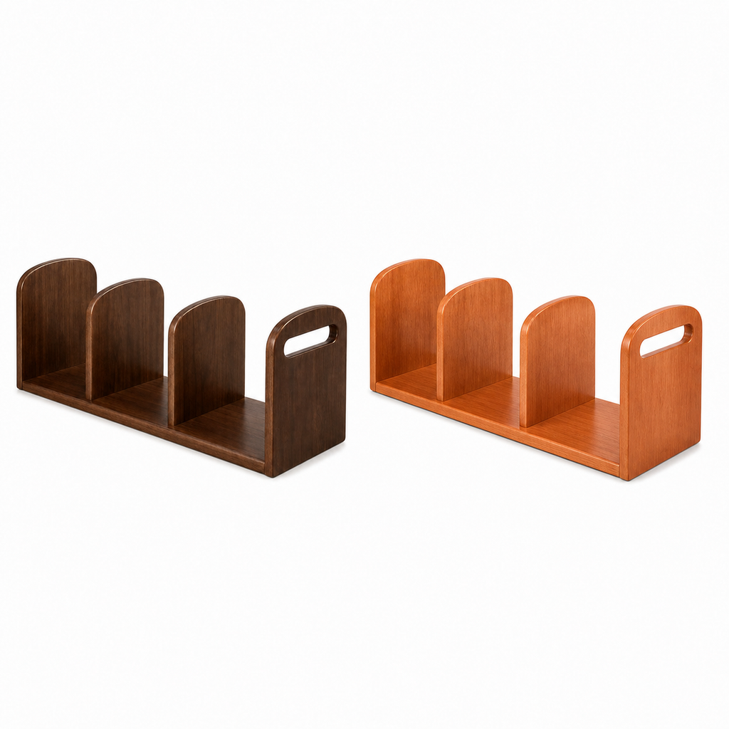 Walnut brown and cherry wood finish comparison