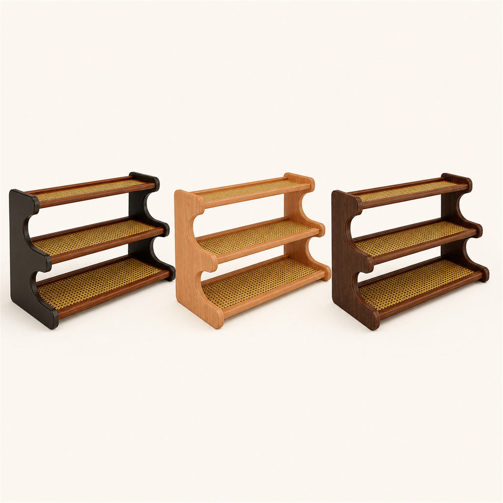 Vintage cherry and black walnut finish options