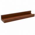 60 cm Southeast Asian pine wall-mounted coffee display shelf on white
